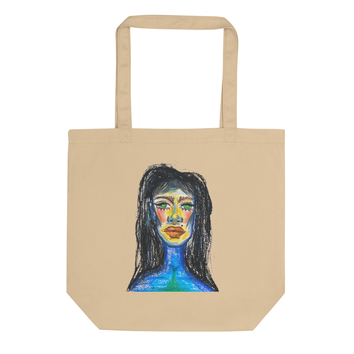 Female Abstract Faces Tote Bag