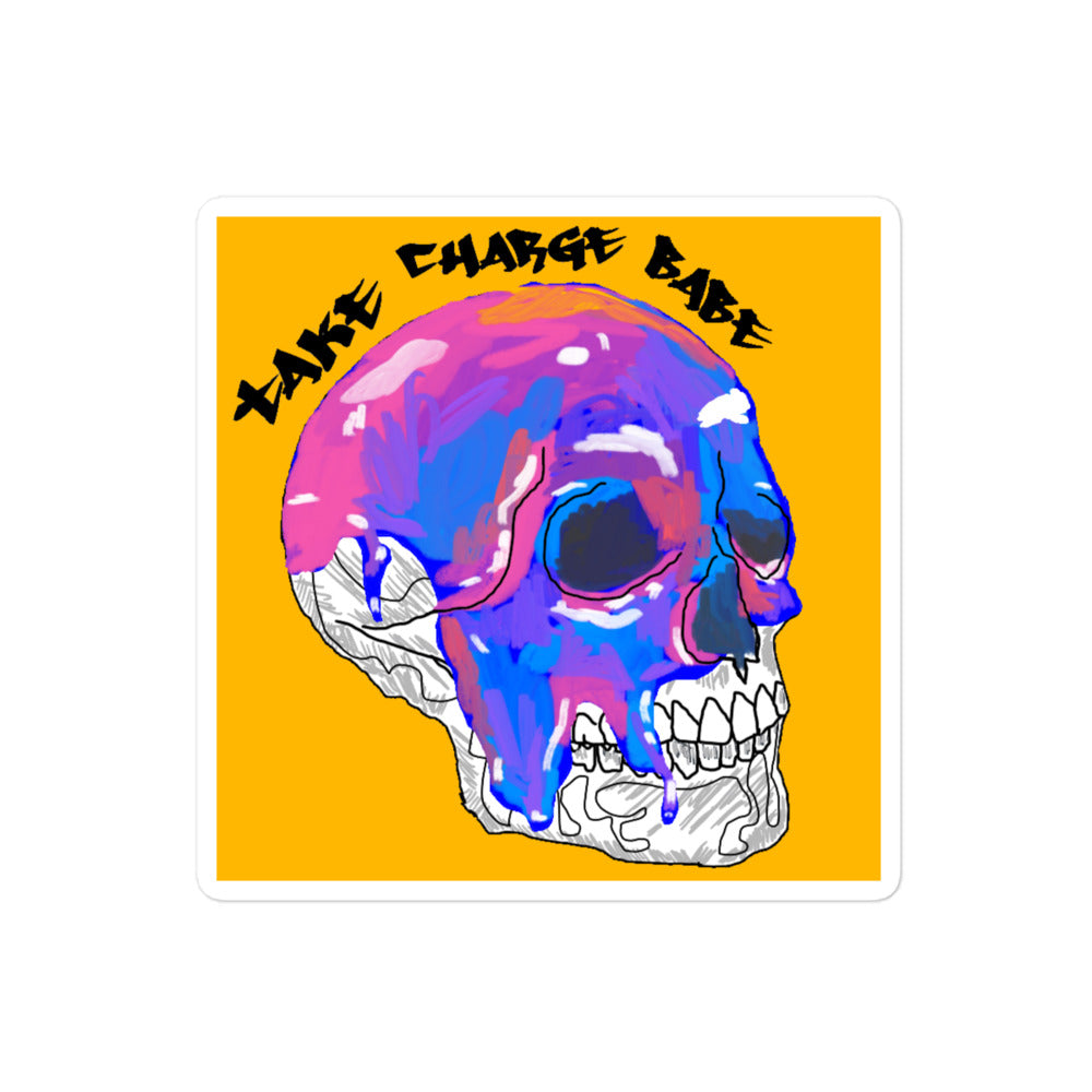 TCB Skull Sticker
