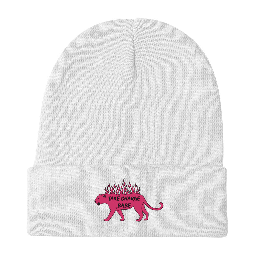 TCB Lioness Embroidered Beanie