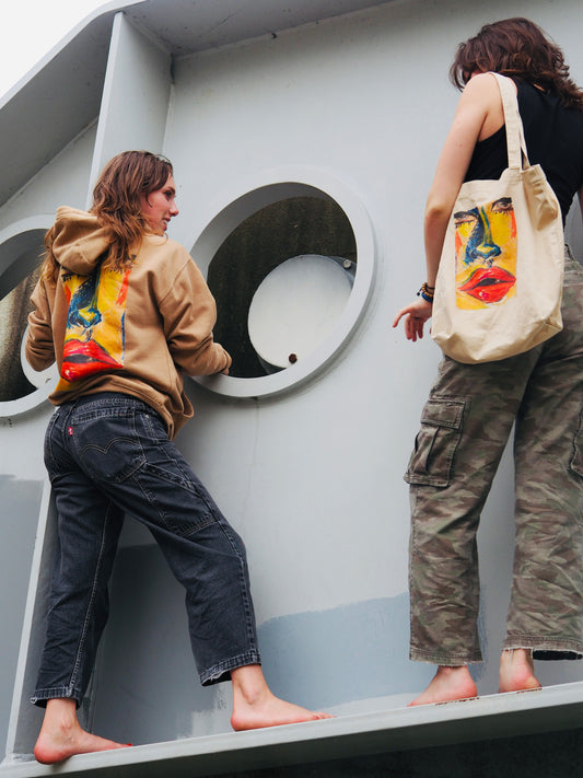 TCB Abstract Faces Hoodie